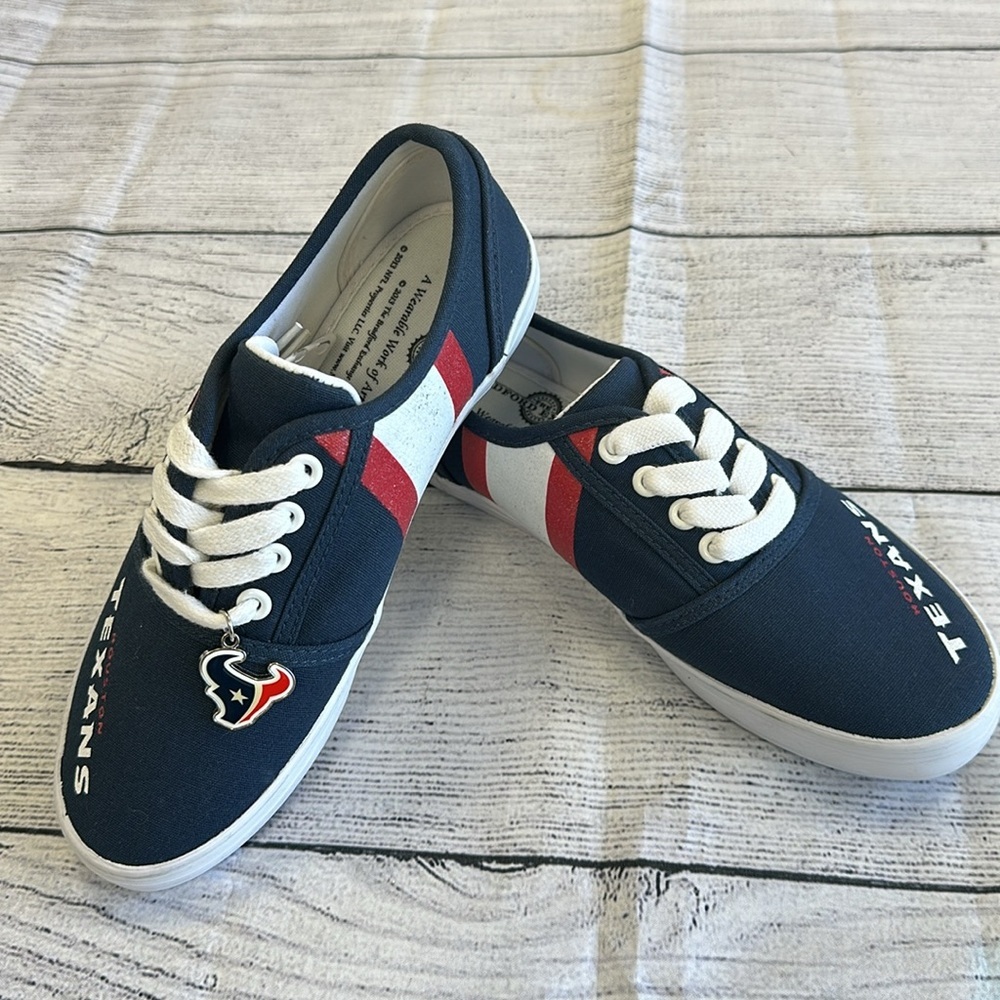 The Bradford Exchange 2013 • Houston Texans Sneakers • Sz 7 • NEW! - Picture 2 of 10
